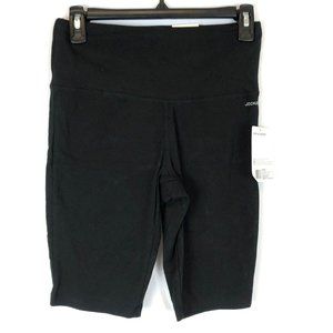 Jockey Women’s 10 Inch High Waist Black Bike Shorts Size Small